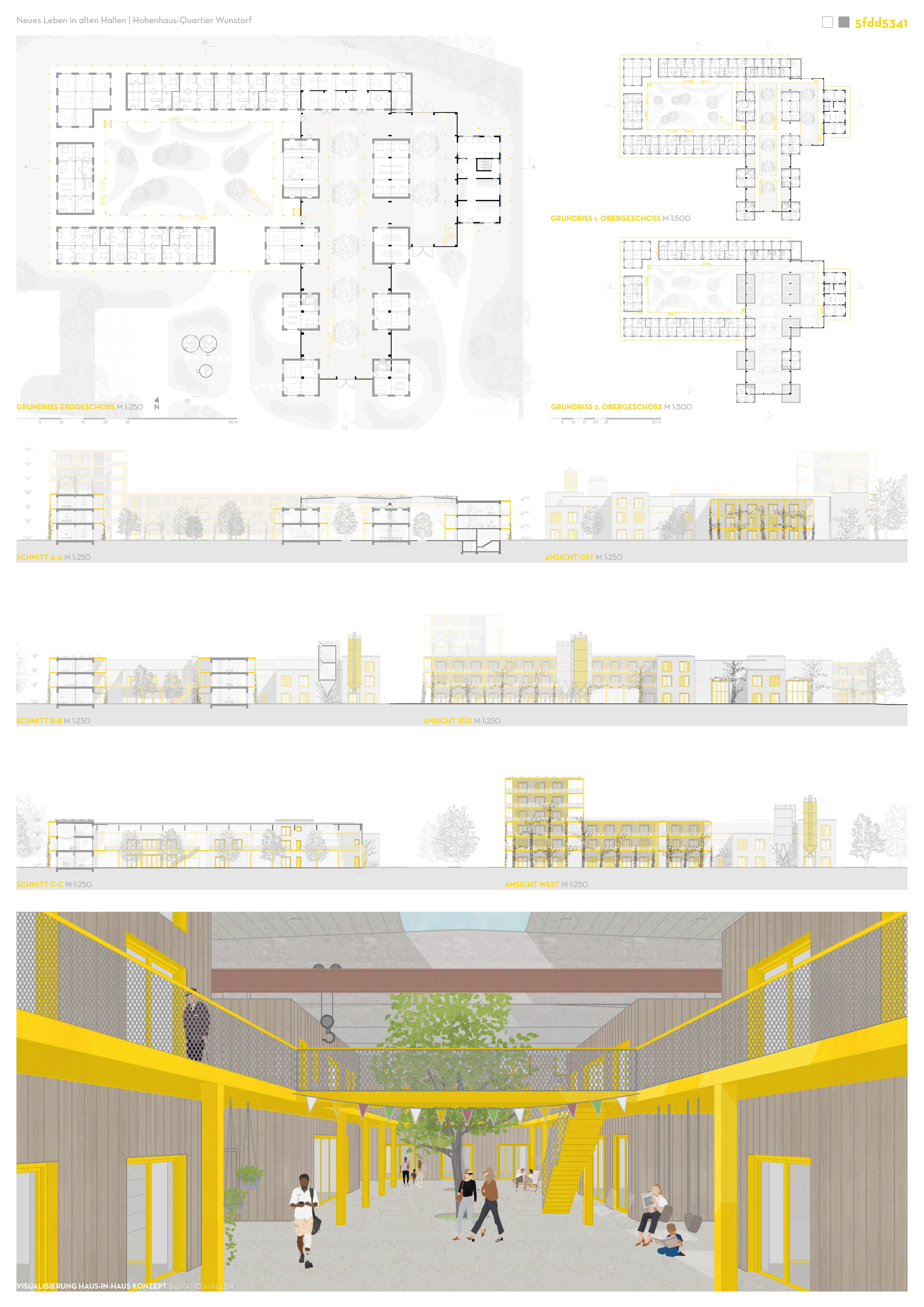 Plakat zum 3. Preis des vdw Zukunftspreis 2024 - Das Hohenhaus-Quartier